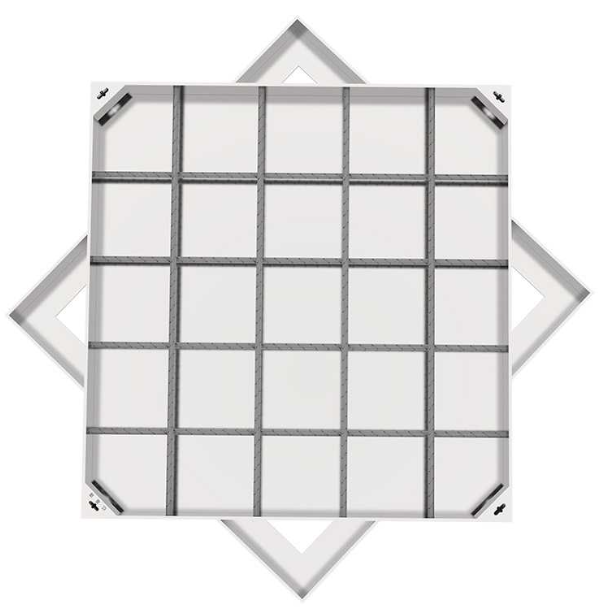 霞山不锈钢方井展示